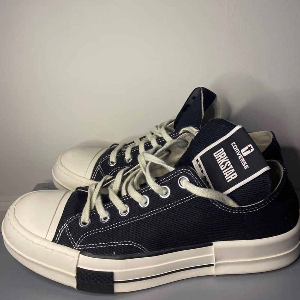 Converse Rick Owens Drkstar Hi Drkshdw Black Egret Men's size 9